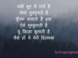 Panchi Sur Mein Gatein Hein Lyrics